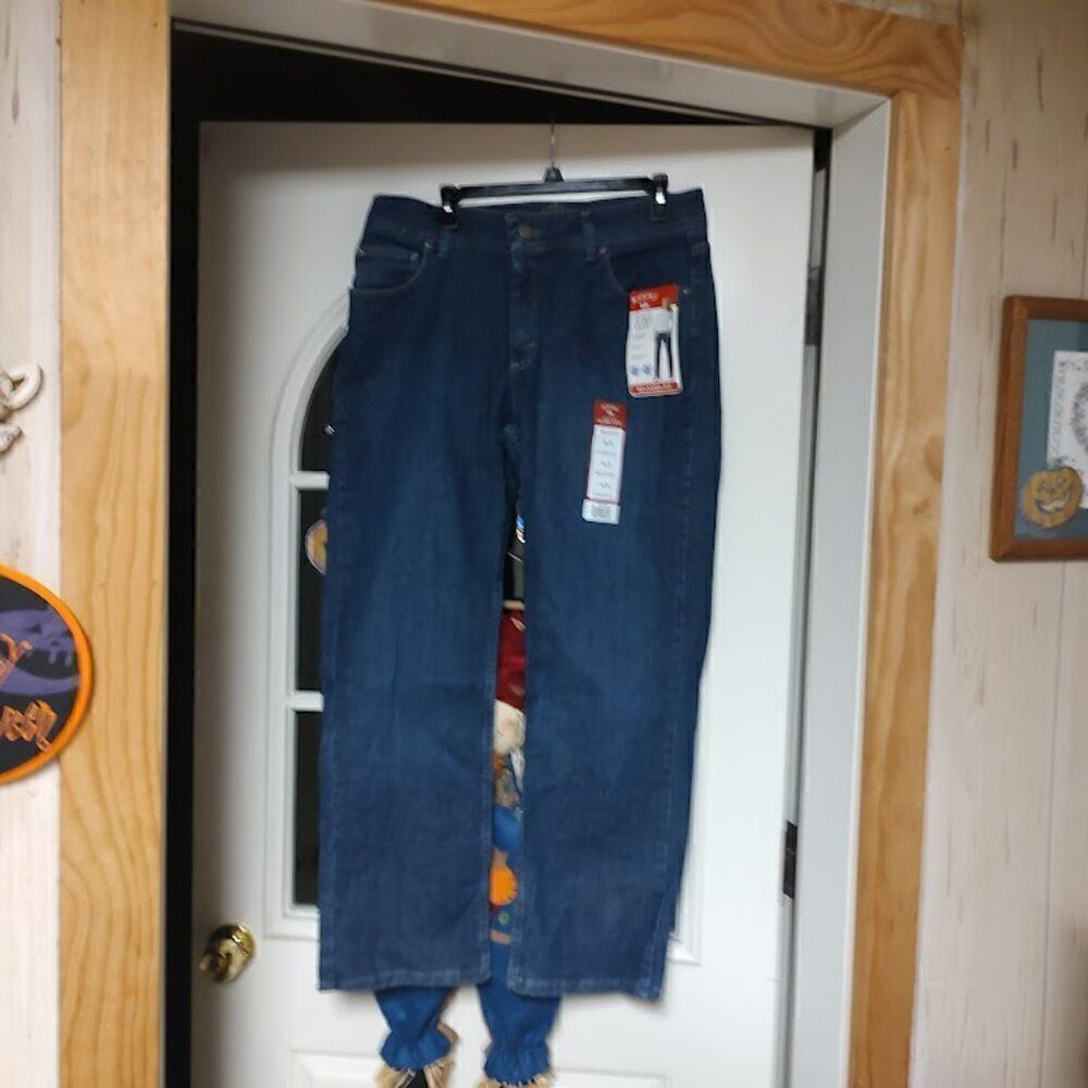 New Riders By Lee Relaxed Fit Straight Leg Instantly Slims You Jeans Women's 14P